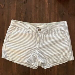 Blue and White Striped Shorts Gray Women’s Size 4
